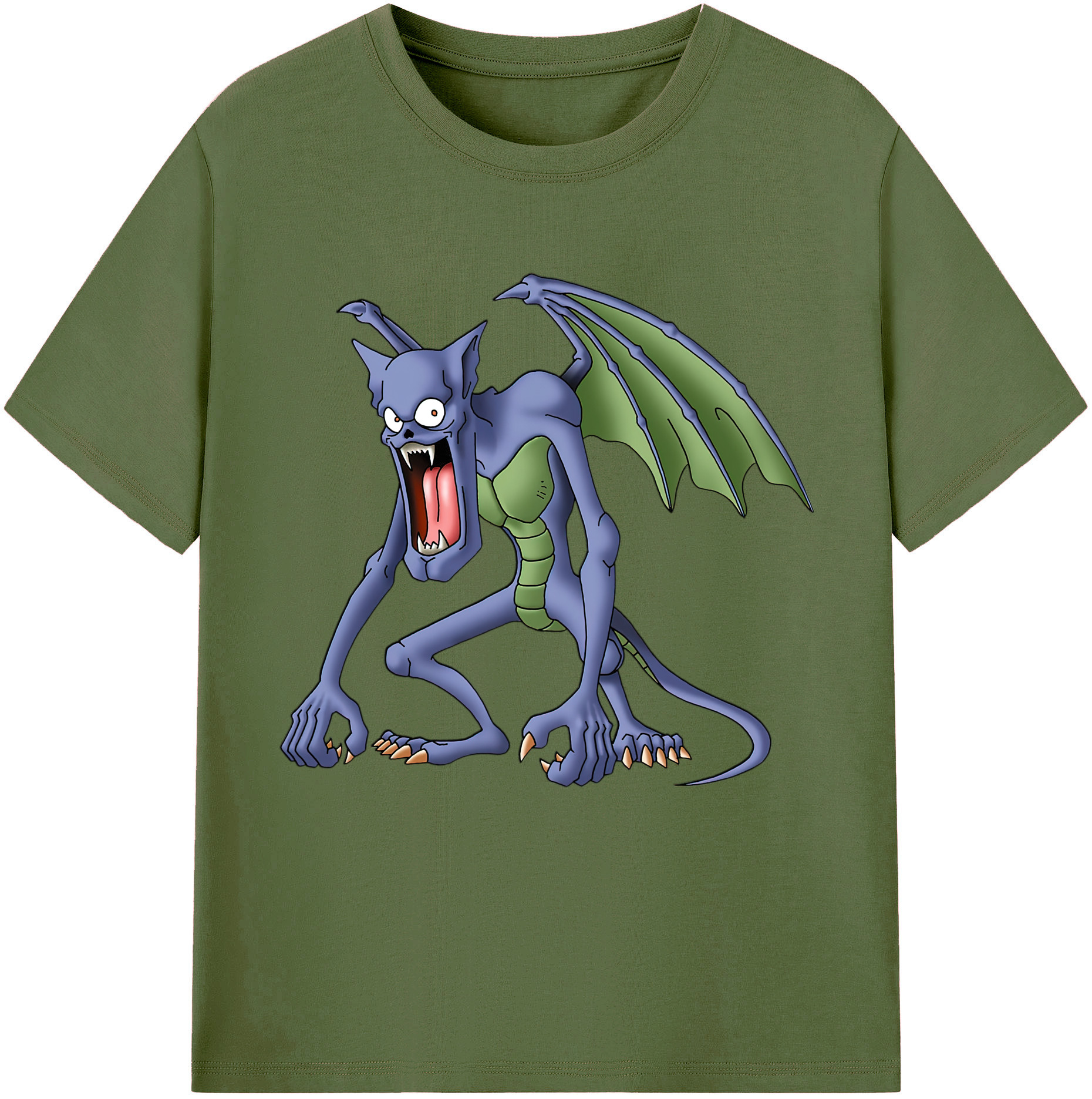（画像用） ドラゴンクエスト Doragon Kuesuto Dragon Quest 綿100％半袖Tシャツ（フロントプリント）